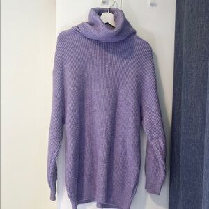 Cozy Lavender Turtleneck Sweater